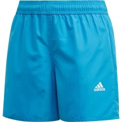 ADIDAS Classic Badge Of Sport Swim Shorts Boys Shock Cyan