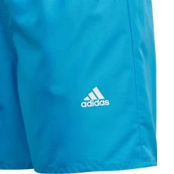 ADIDAS Classic Badge Of Sport Swim Shorts Boys Shock Cyan -Water Adventure 48410026969D adidas Classic BoS Badeshorts Jungen blau