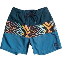 Billabong Tribong Layback Swim Shorts Boys Blue