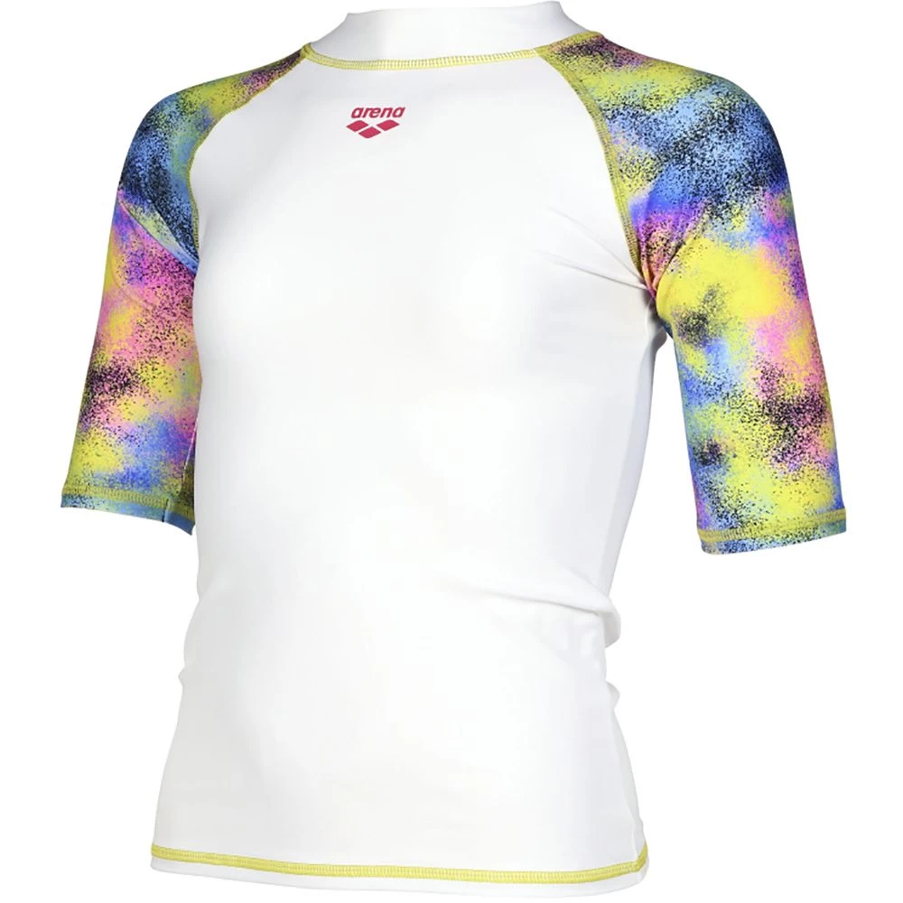 Arena Allover Rashguard Girls White Multicolor 3 Arena Allover Rashguard Girls White Multicolor