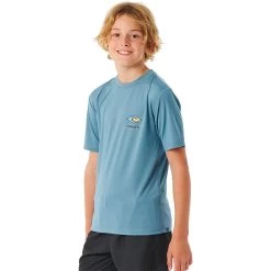 Rip Curl Tube Heads UV-Shirt Boys Dusty Blue -Water Adventure 48547387471b Ripcurl Tube Heads Rash Vest Ju dusty blue