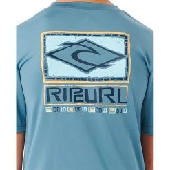 Rip Curl Tube Heads UV-Shirt Boys Dusty Blue -Water Adventure 48547387471d Ripcurl Tube Heads Rash Vest Ju dusty blue