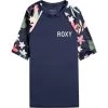 Roxy Printed Sleeves Rashguard Girls Blue -Water Adventure 48591028013a Roxy PRINTED SLEEVES Lycra Ki mood ind al swim
