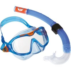 AQUALUNG Combo Mix Snorkel Set Blue Orange