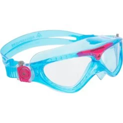 AQUASPHERE Vista Jr Clear Lenses Swimming Goggles Turquoise Pink -Water Adventure 67572992639c Aquasphere VISTA JUNIOR LENSES CLEAR turquoise pink