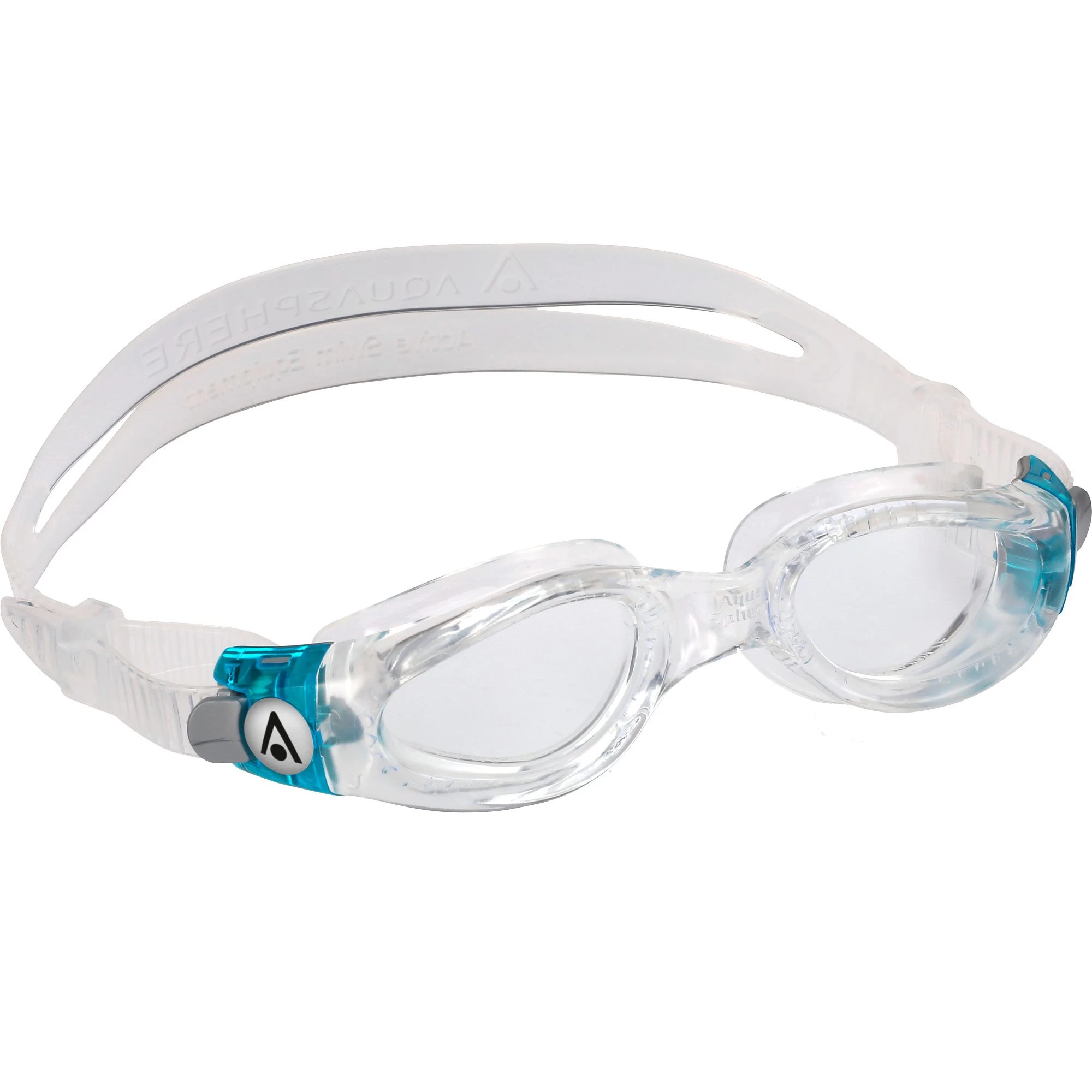 AQUASPHERE Caiman Compact Lenses Small Clear Swimming Goggles Transparent Turquoise 5 AQUASPHERE Caiman Compact Lenses Small Clear Swimming Goggles Transparent Turquoise - Image 3