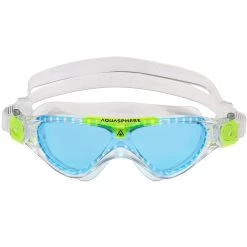 AQUASPHERE Vista Jr Lenses Swimming Goggles Kids Transparent Bright Green -Water Adventure 67572996913b Aquasphere Vista JR Lens Blue transp brig green