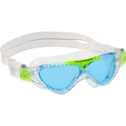 AQUASPHERE Vista Jr Lenses Swimming Goggles Kids Transparent Bright Green -Water Adventure 67572996913c Aquasphere Vista JR Lens Blue transp brig green