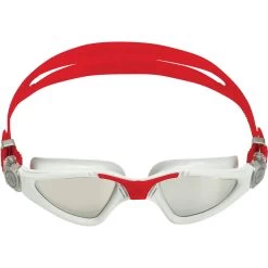 AQUASPHERE Kayenne Lenses Mirror Swimming Goggles Grey Red