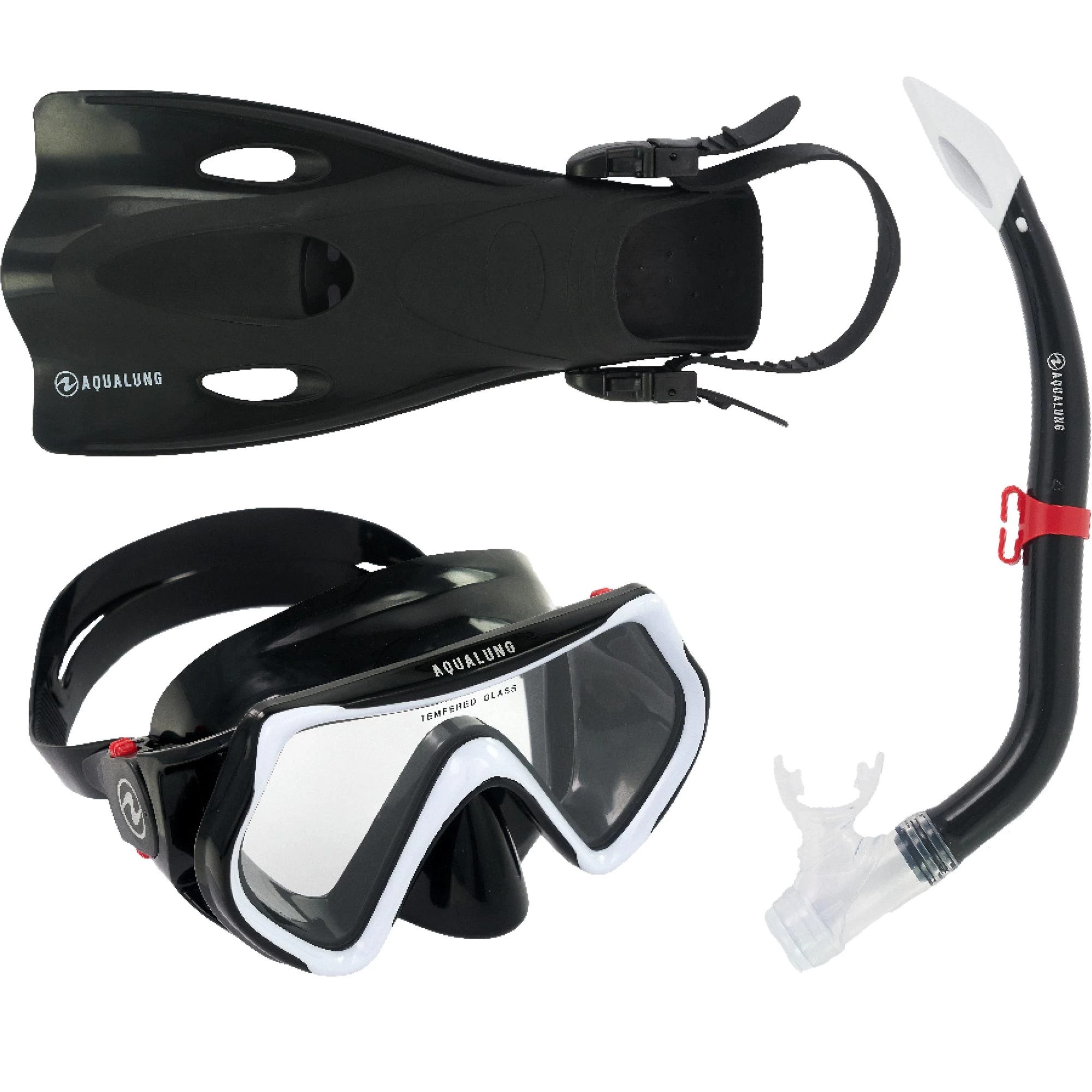 AQUALUNG Hero Snorkel Set Kids Black 3 AQUALUNG Hero Snorkel Set Kids Black