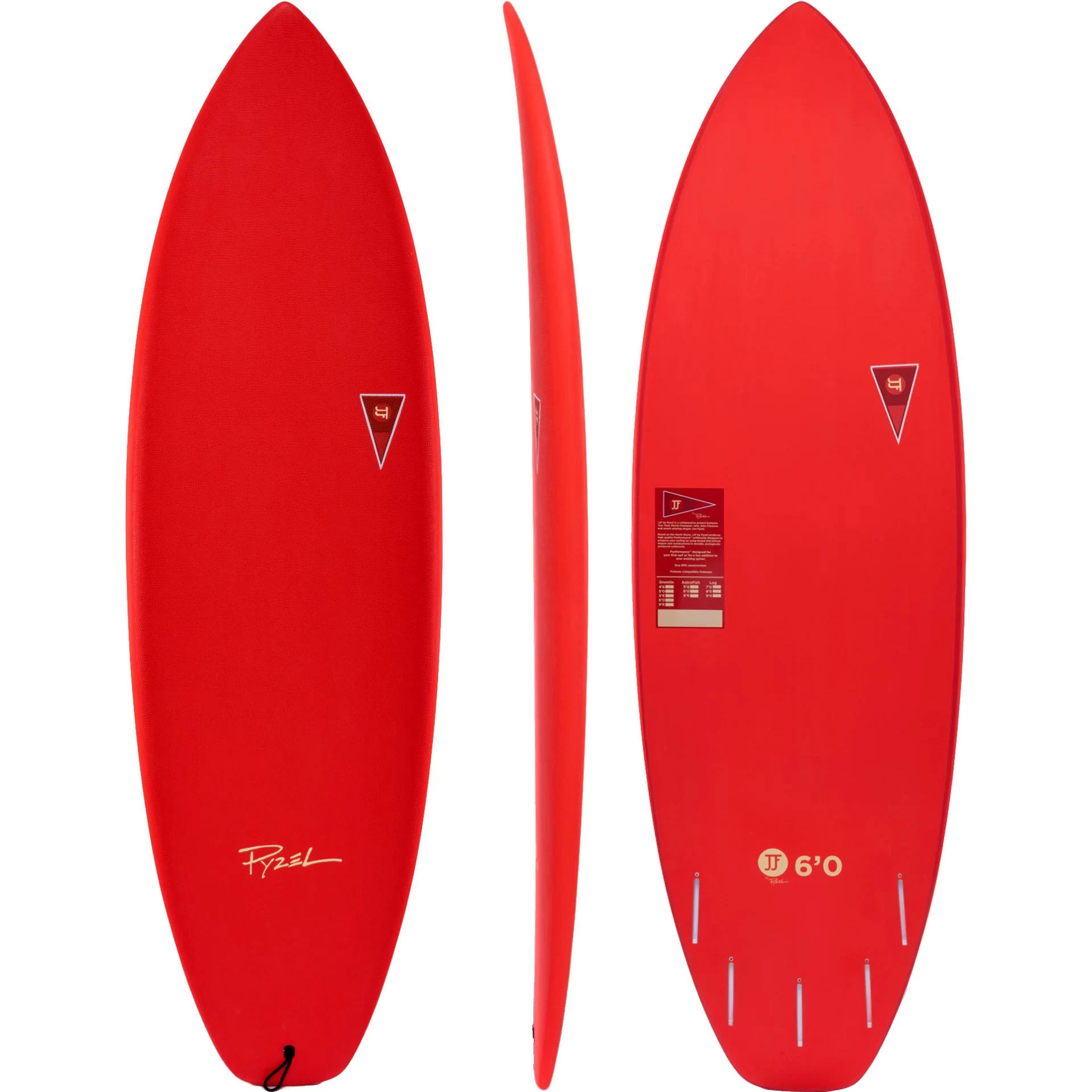 Gremlin Surfboard 6'0" Red 3 Gremlin Surfboard 6'0" Red
