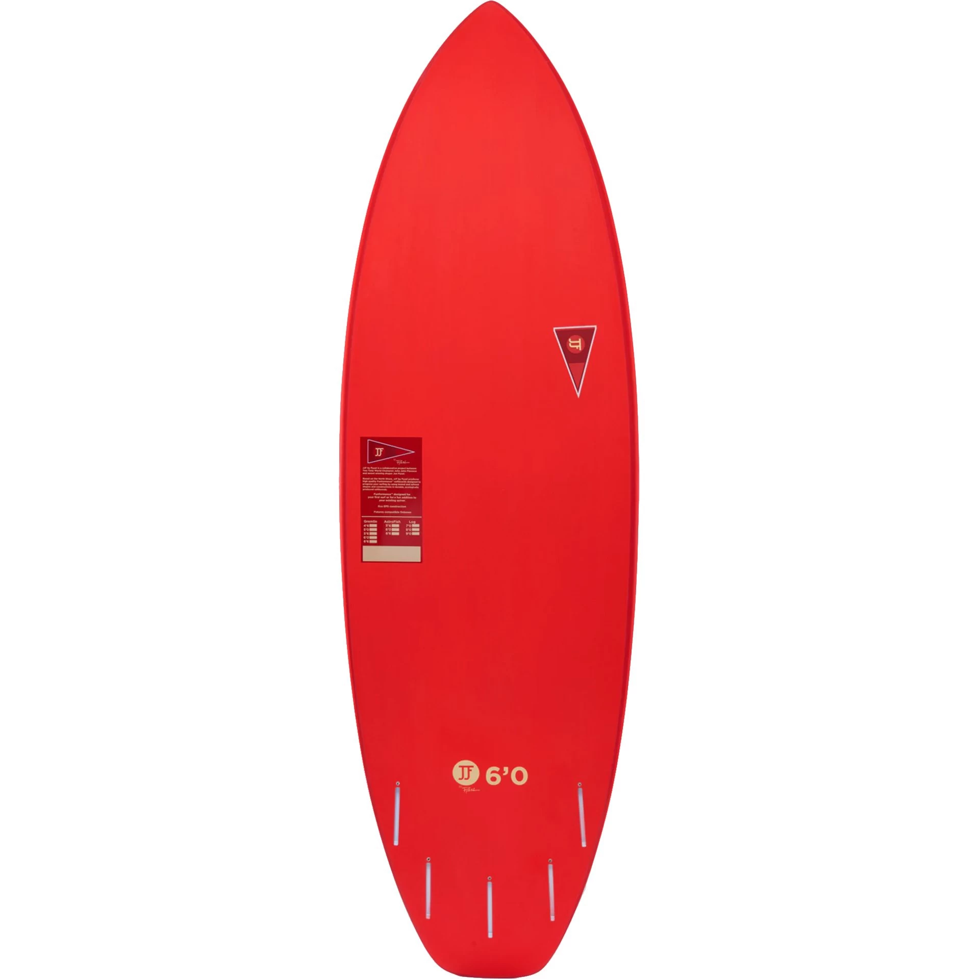 Gremlin Surfboard 6'0" Red 6 Gremlin Surfboard 6'0" Red - Image 4