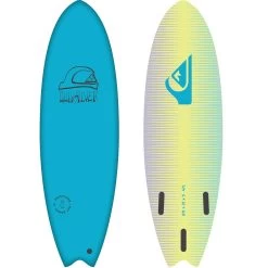 Quiksilver Bat 6'0'' Softboard Surfboard Blue Ocean