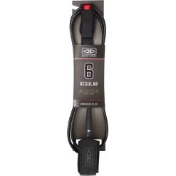 Regular Moulded Surfboard Leash 6'' Black