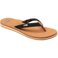 Reef Cuhion Sands Sandals Women Black Tan