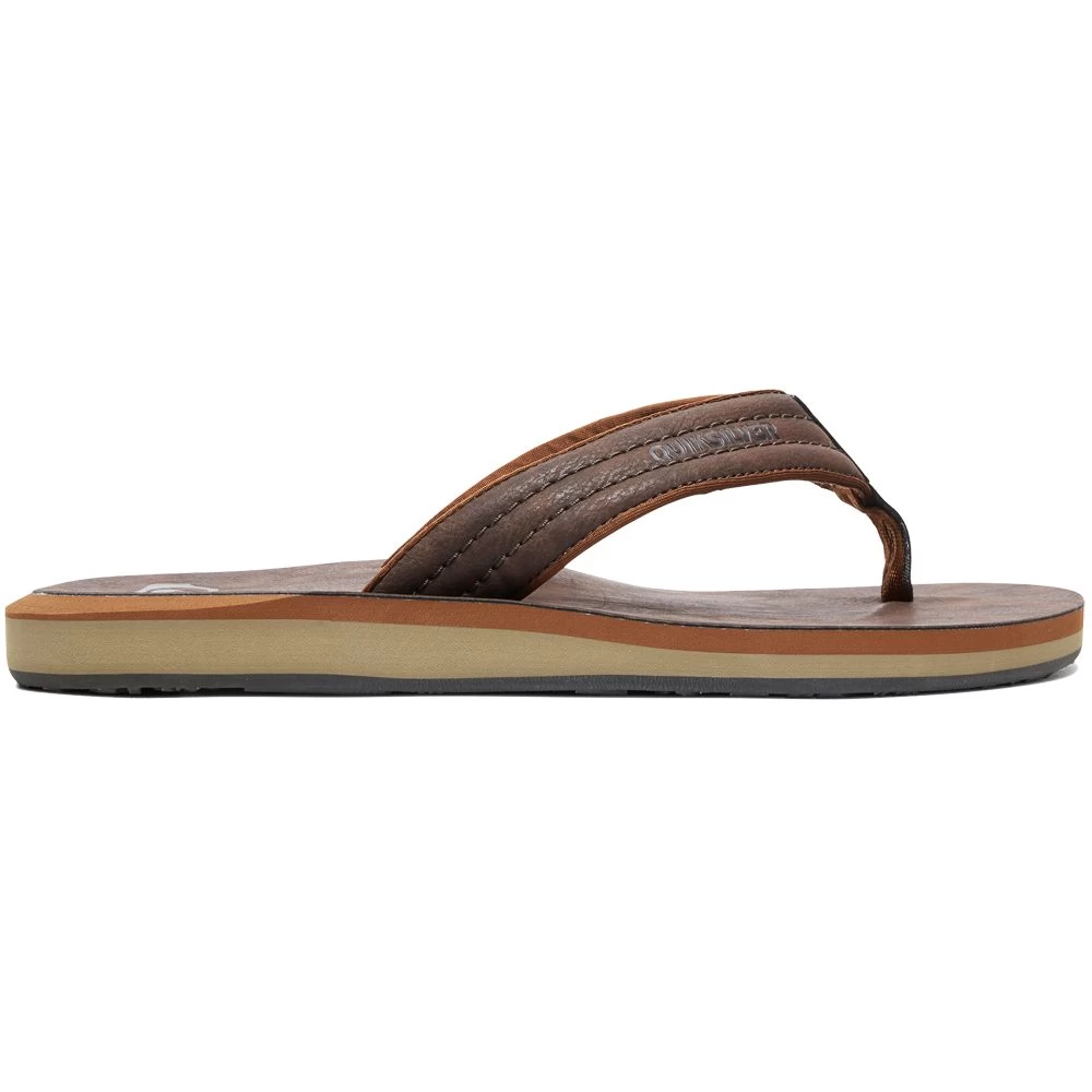 Quiksilver Carver Nubuck Flipflops Men Demitasse Solid 4 Quiksilver Carver Nubuck Flipflops Men Demitasse Solid - Image 2
