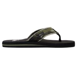 Quiksilver Monkey Abyss Flip Flops Men Black Brown Green -Water Adventure 87541679497c Quicksilver MokeyAbyss FlipFlop grAen
