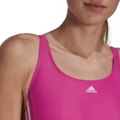 ADIDAS Mid 3-Stripes Swimsuit Women Lucid Fuchsia -Water Adventure 96010024889E adidas Mid 3S Badeanzug Damen pink
