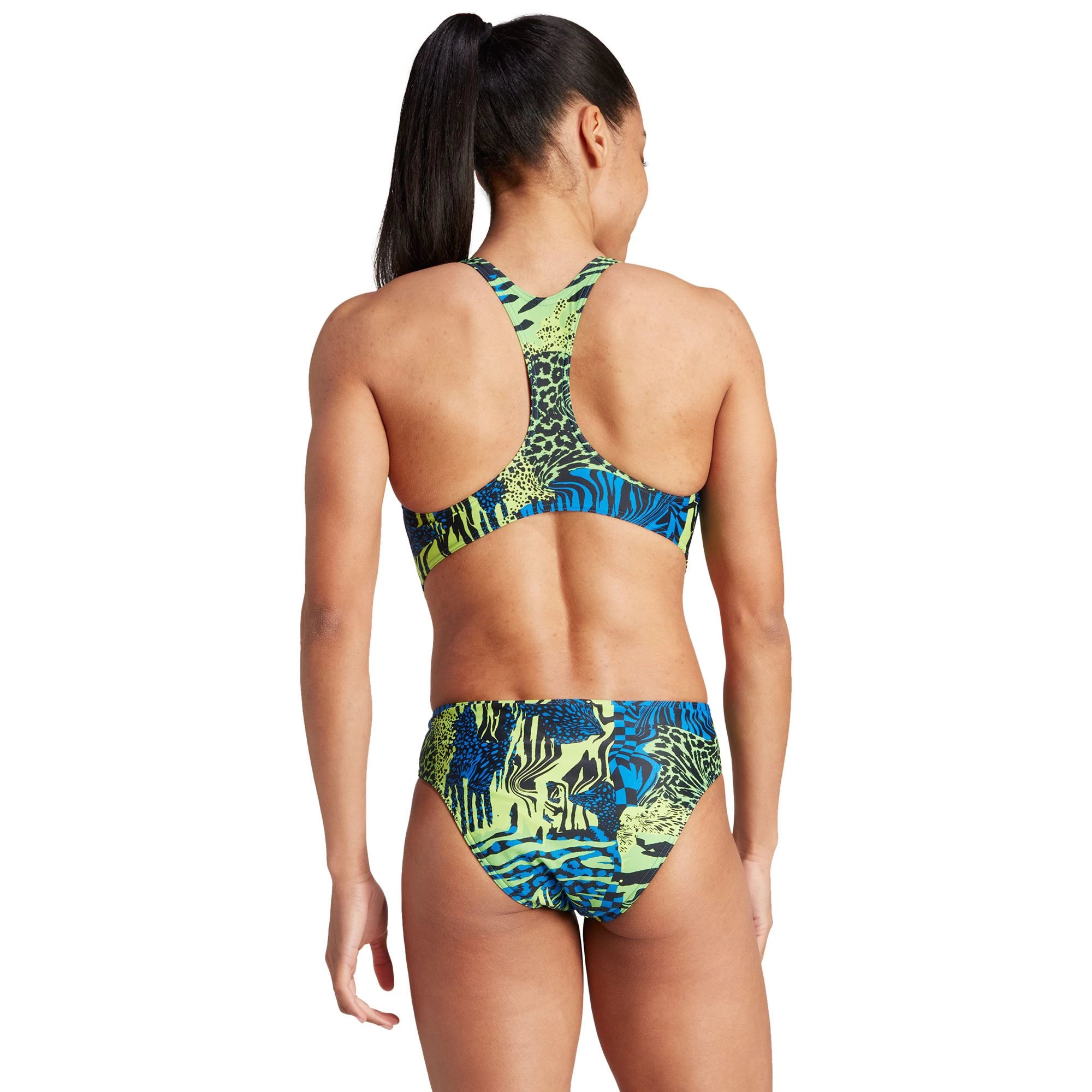 ADIDAS Allover Graphic Swimsuit Women Solar Slime 5 ADIDAS Allover Graphic Swimsuit Women Solar Slime - Image 3