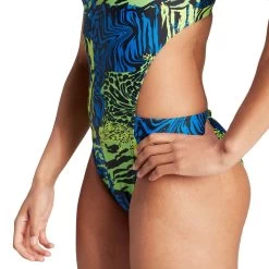 ADIDAS Allover Graphic Swimsuit Women Solar Slime 11 ADIDAS Allover Graphic Swimsuit Women Solar Slime -Water Adventure 96010027853E adidas Allover Graphic Badeanzug Damen gruen