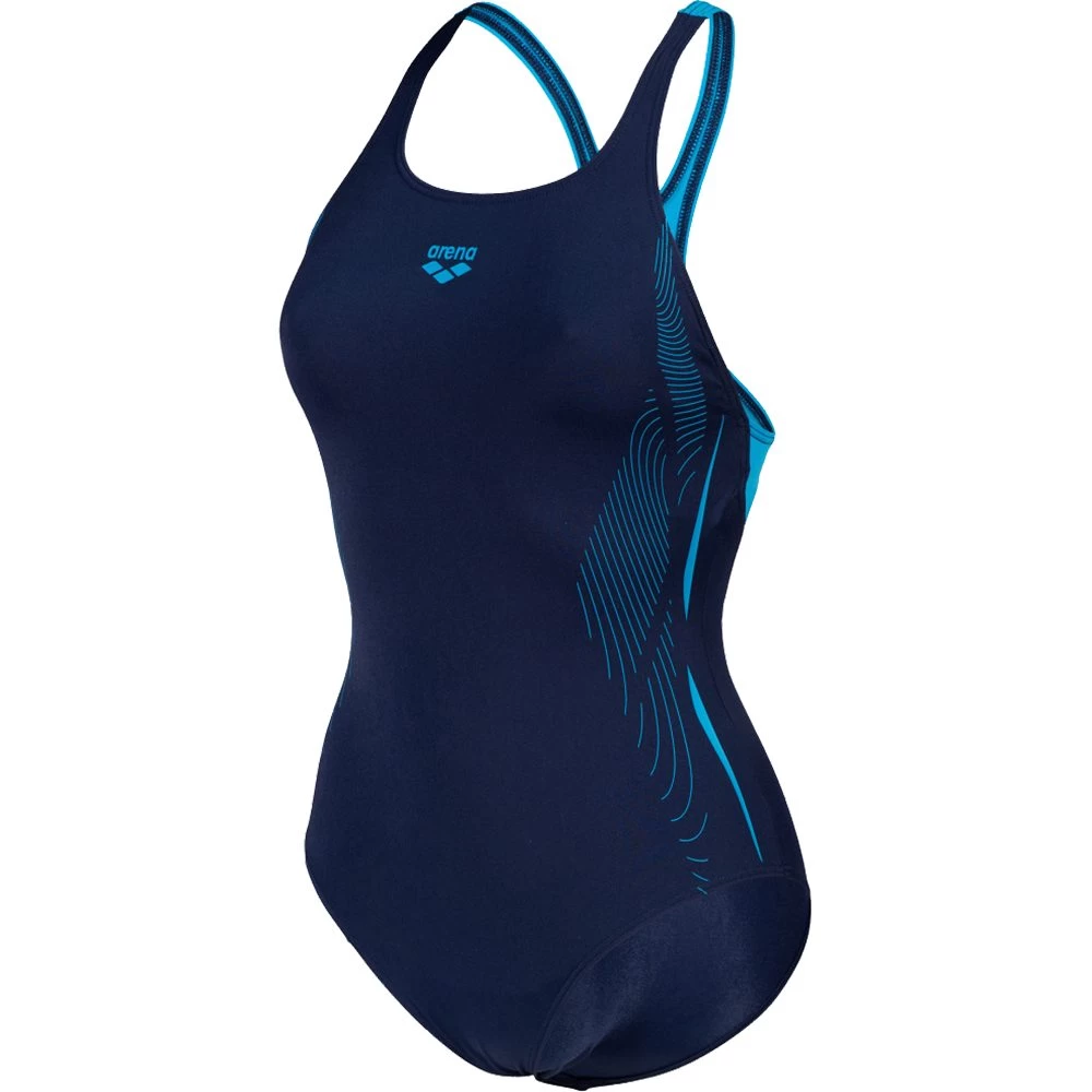 Arena Graphic Swim Pro Back Swimsuit Women Navy 2 Arena Graphic Swim Pro Back Swimsuit Women Navy
