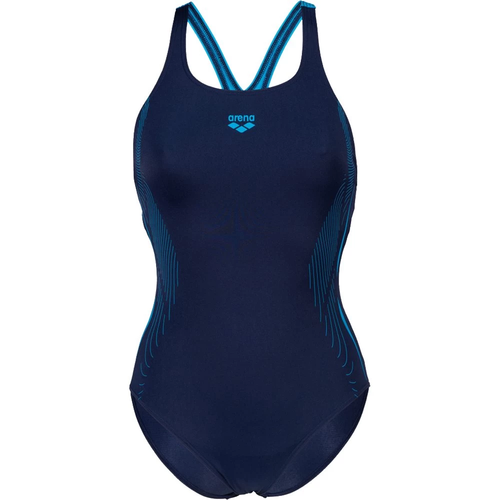 Arena Graphic Swim Pro Back Swimsuit Women Navy 4 Arena Graphic Swim Pro Back Swimsuit Women Navy - Image 3