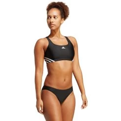 ADIDAS 3-Stripes Bikini Women Black -Water Adventure 96110021895C adidas 3 Streifen Bikini Damen schwarz