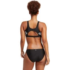 ADIDAS 3-Stripes Bikini Women Black -Water Adventure 96110021895D adidas 3 Streifen Bikini Damen schwarz