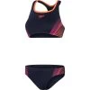 Speedo Placement Racerback Bikini Women True Navy -Water Adventure 96140811841a Speedo Placement Bikini Da true nav el pink volc