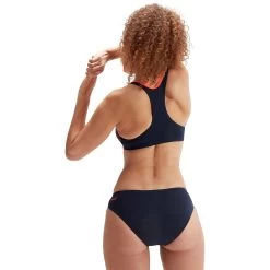 Speedo Placement Racerback Bikini Women True Navy -Water Adventure 96140811841c Speedo Placement Bikini Da true nav el pink volc