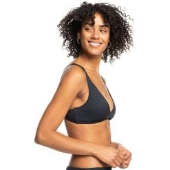 Roxy Love The Oceana Bikini Top Women Grey -Water Adventure 96591021879b Roxy RIB ROXY LOVE Bikini Top Da anthracite