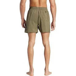 ADIDAS Big Logo CLX Swim Shorts Men Olive Strata -Water Adventure 96610023246C adidas Big Logo CLX Badeshorts Herren gruen