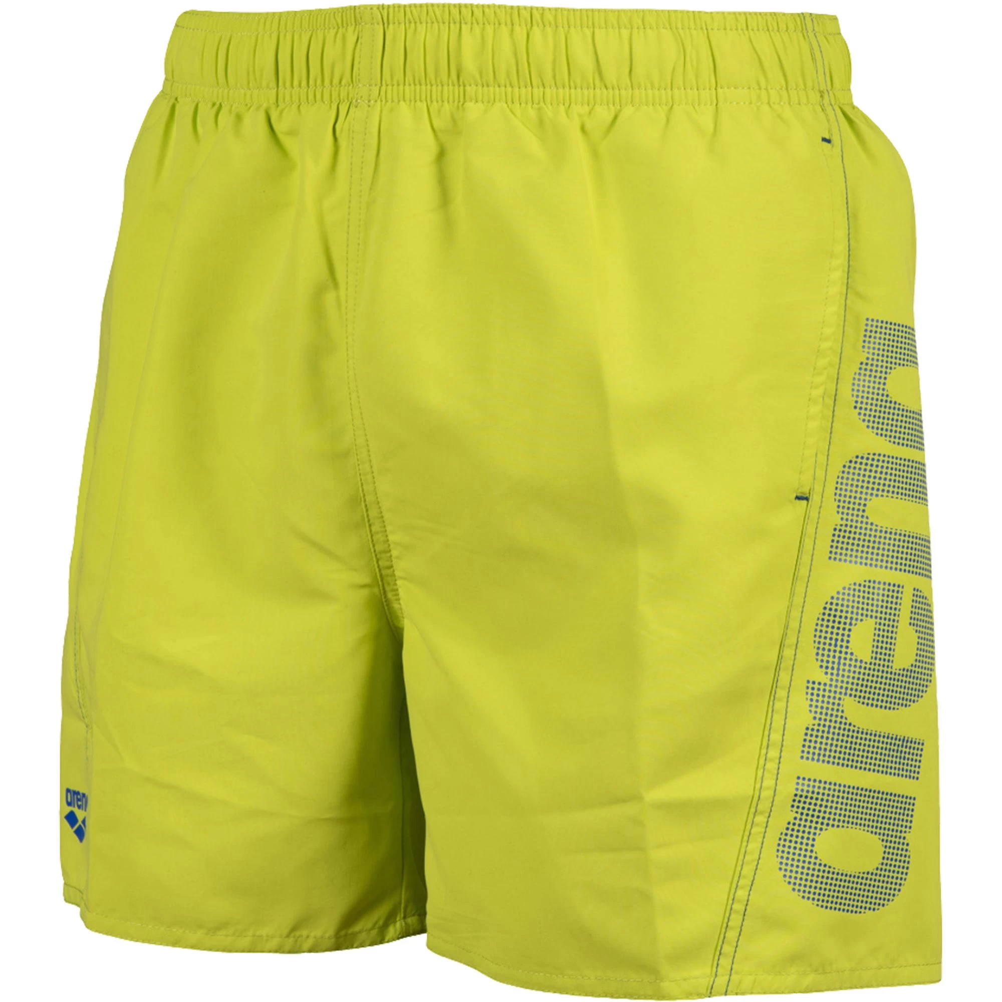Arena Fundamentals Logo Swim Shorts Men Soft Green Neon Blue 3 Arena Fundamentals Logo Swim Shorts Men Soft Green Neon Blue