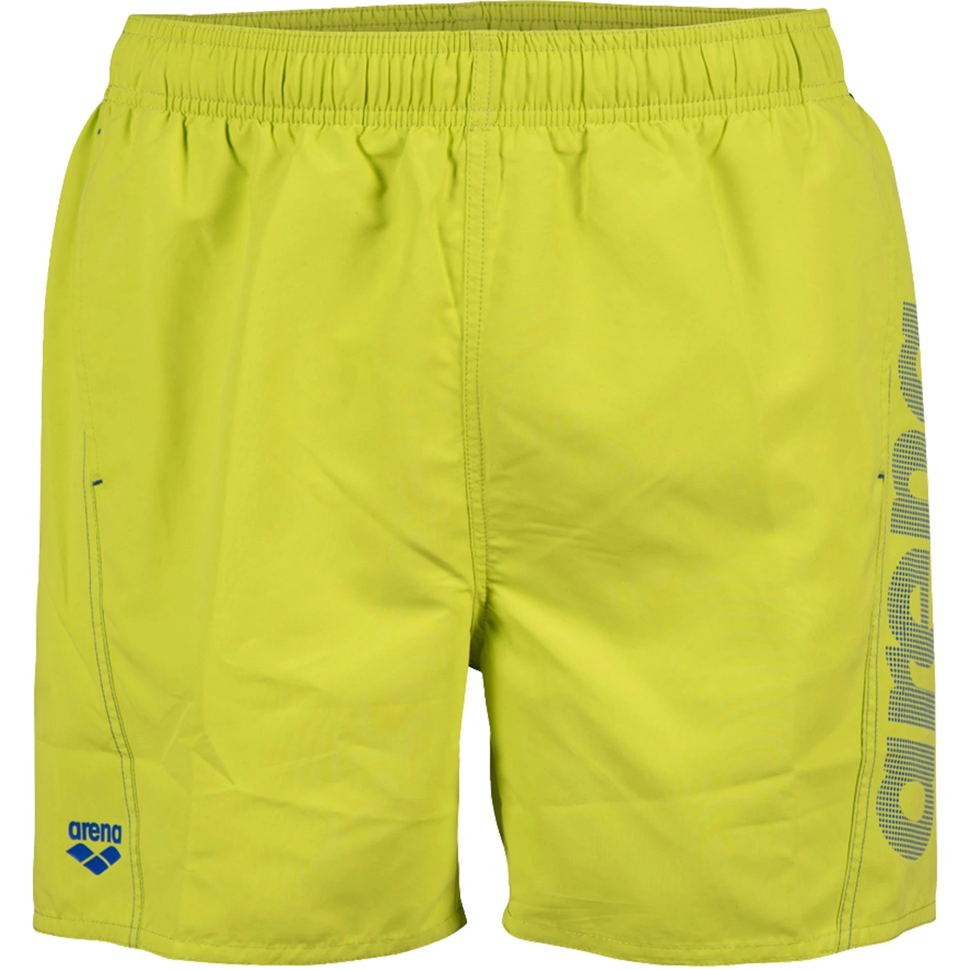 Arena Fundamentals Logo Swim Shorts Men Soft Green Neon Blue 5 Arena Fundamentals Logo Swim Shorts Men Soft Green Neon Blue - Image 3