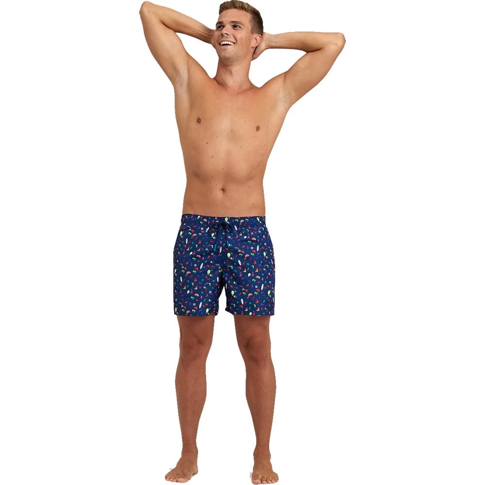 Arena Allover Boxer Swim Shorts Men Navy Multi 5 Arena Allover Boxer Swim Shorts Men Navy Multi - Image 3