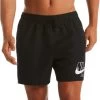 Nike Logo Lap 5' Volley Swim Shorts Men Black