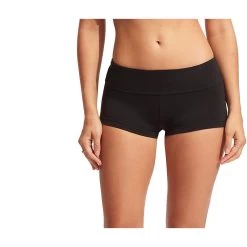 Seafolly Collective Roll Top Boyleg Bikini Pants Women Black