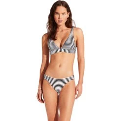 Seafolly SorrentoStripe Hipster Bikini Pants Women Black -Water Adventure 96942878552b Seafolly SorrentoStripe Hipster Bikinihose DA schwarz